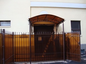 Сварные заборы с поликарбонатом 15 соток фото с установкой