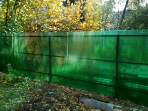 Забор из поликарбоната на металлическом каркасе 300 метров фото под ключ с установкой