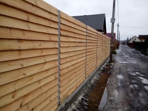 Деревянный забор елочка 150 метров фото в Свердловском